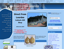 Tablet Screenshot of directfromlourdes.com